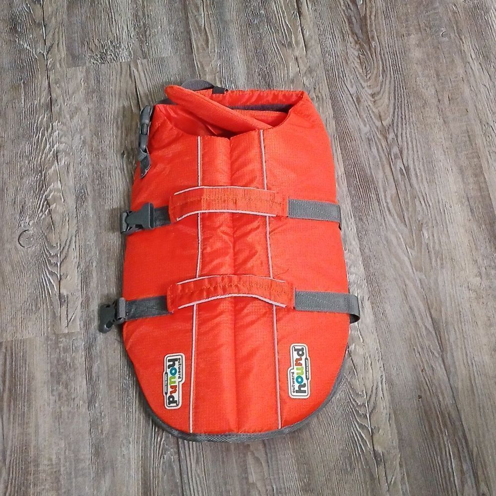 Outward Hound Granby Splash Orange Dog Life Jacket, Medium NWOT